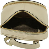 Rhea Zip Leather Back Pack Ecrunatural Medium