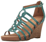 Great Plush Wedge Sandal Turquoise 75 M Us