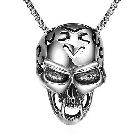 Hot Sale 925 Sterling Silver Jewelry Skull Pendant Necklace Send Male Friend Fine Fashion Gift Sales Promotion Yn023