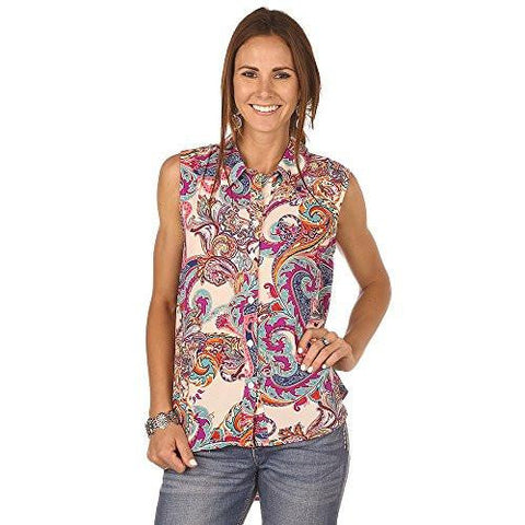 Color Paisley Top M Multi