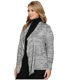 Plus Plus Size Drape Cardigan Light Gray Sweater 3X Us 20W
