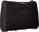 Mini Mac Black Embossed Crossbody Bag