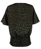 Potted Cheetah Kimono Top L