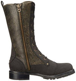 Santa Fe Riding Boot, Black Crackle Leather, 85 M Us