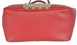 Large Bree Purse Handbag Tote Beige Red