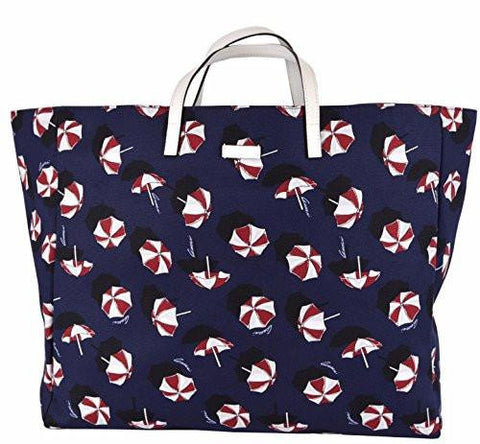 Gucci Xl Canvas Umbrella Print Carry All Tote Purse