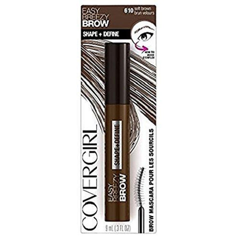 Easy Breezy Brow Shape Define Brow Mascara, 610 Soft Brown Pack Of 2