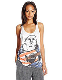 Buddah Flag High Low Tank, White, Medium
