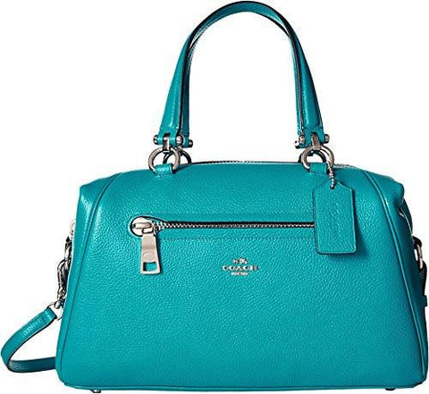 Pebbled Primrose Satchel Svturquoise Handbag