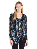Asymmetric SideTie Top, Print, Xl