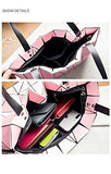 Fashion Bag Plain Folding Lady Handbags Geometry Style Female Shoulder Bags Large Casual Tote Famous Black Color