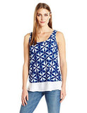 Kaleidoscope Contrast Hem Tank, Print, L