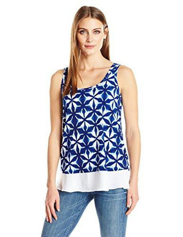 Kaleidoscope Contrast Hem Tank, Print, M