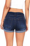 Wax Juniors Stetchy Mid Rise Denim Shorts L Denim