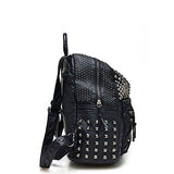 Rivet Pu Leather Backpack Fashion Backpacks For Teenage Girls Ladies Bag Satchel Bags Bolsa Feminina Rose Color