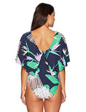 Midnight Paradise Flutter Sleeve One Piece Swimsuit, Multi, 8