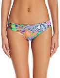 Tropic Escape Shirred Side Hipster Bikini Bottom, Multi/Multi, 6
