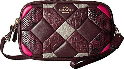 Canyon Quilt Exotic Crossbody Clutch Blood Multi Clutch