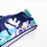 Mooskini Padded Pushup Bikini Set Bathing Suits Two Piece Swimsuit L Navy