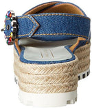 Marc Jacobs Beverley Espadrille Denim Platform Sandal Denim 38 Eu8 M Us