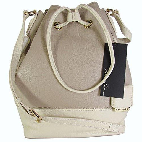 Kenneth Cole New York Nevins Drawstring Bucket Bag Bonemushroom
