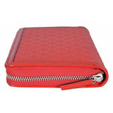 Diamante Leather Zip Wallet Tabasco Red 368177