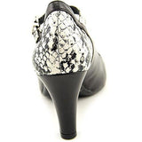 Vinaa Closed Toe Ankle Strap Mary Jane Pumps Blackwhite Size 8