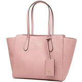 Gucci Small Leather Trademark Logo Swing Tote Soft Pink