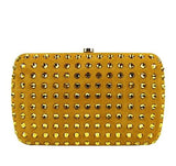 Broadway Crystal & Suede Evening Clutch Bag 310005 Yellow