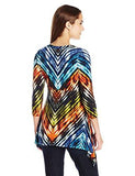 Painted Chevron Handkerchief Top, Print, Small