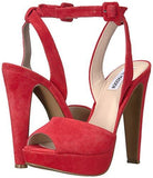 Steve Madden Amber Dress Sandal Red Suede 85 M Us