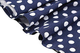 Creti 1950S Vintage Halter Polka Dot Vneck Sleeveless Swing Dress 4Xl