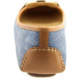 Michael Michael Kors Fulton Moc Washed Denim Vachetta Loafer 75 M
