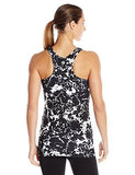 Active Tank Print, Floral Stamp, Medium