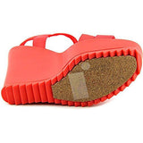 Carille Open Toe Canvas Wedge Sandal 65 Bm Us Candy Red