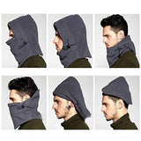 Winter Warm Fleece Beanie Hats For Skull Bandana Neck Warmer Balaclava Ski Snowboard Face Mask Wargame Special Forces Mask Black Color