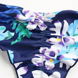 Mooskini Padded Pushup Bikini Set Bathing Suits Two Piece Swimsuit L Navy