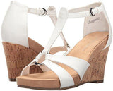 Plush Ahead Wedge Sandal White 8 M Us