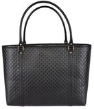 Micro Gg Ssima Leather Joy Purse Tote Black