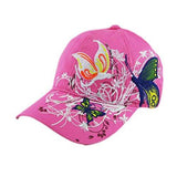 Fashion Embroidered Duck Tongue Hat Baseball Cap Hot Pink