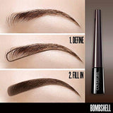 Bombshell PowDer Brow Liner Eyebrow Powder Dark Brown 805, .24 Oz