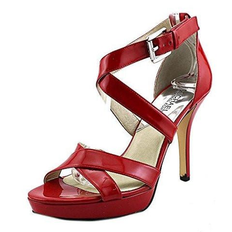 Michael Kors Evie Platform Sandals Red Size 90