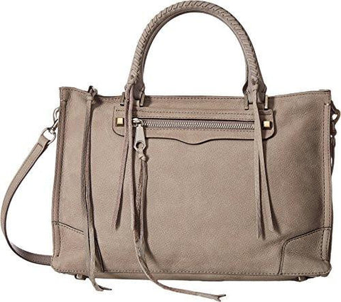Regan Satchel Tote Grey Handbag