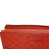 Hilary Lux Diamante Burnt Orange Leather Zip Around Wallet 354488