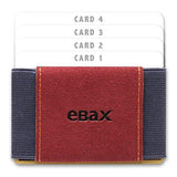 Ebax Minimalist Slim Man Wallet Premium Elastic Front Pocket Credit Card Holders Burgundy