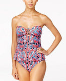 Michael Michael Kors Angelina Open Back Laceup Bandini Top Red Blaze Swimwear