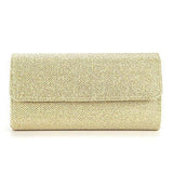 Jubileens Evening Party Wedding Ball Prom Clutch Wallet Handbag Gold