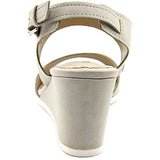 Lynette Us 9 Gray Wedge Sandal