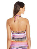 Kenneth Cole New York Linear Lines Push Up Tankini Ladylikepink Medium