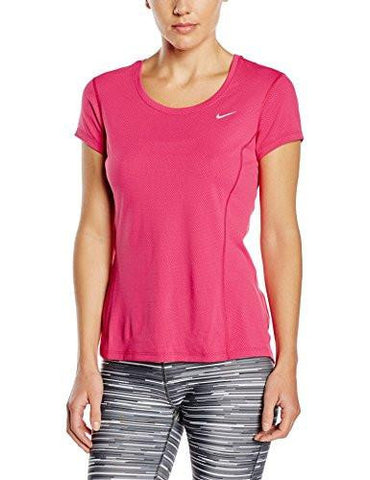 Drifit? Contour Short Sleeve Vivid Pinkreflective Silver Tshirt Lg